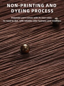 LaSyL 門口串珠窗簾，棕色，水晶珠屏風家居隱私裝飾，適合客廳隔斷衣櫃門走廊入口 - 棕色 - 查看 4