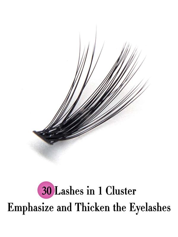 30d Individual Cluster Eyelash Extensions (240 Clusters), With Water ...