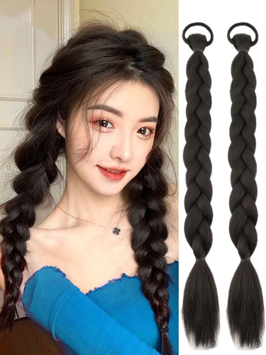 Xương cá Bím tóc Phần mở rộng tóc đuôi ngựa - màu đen - Xem 1