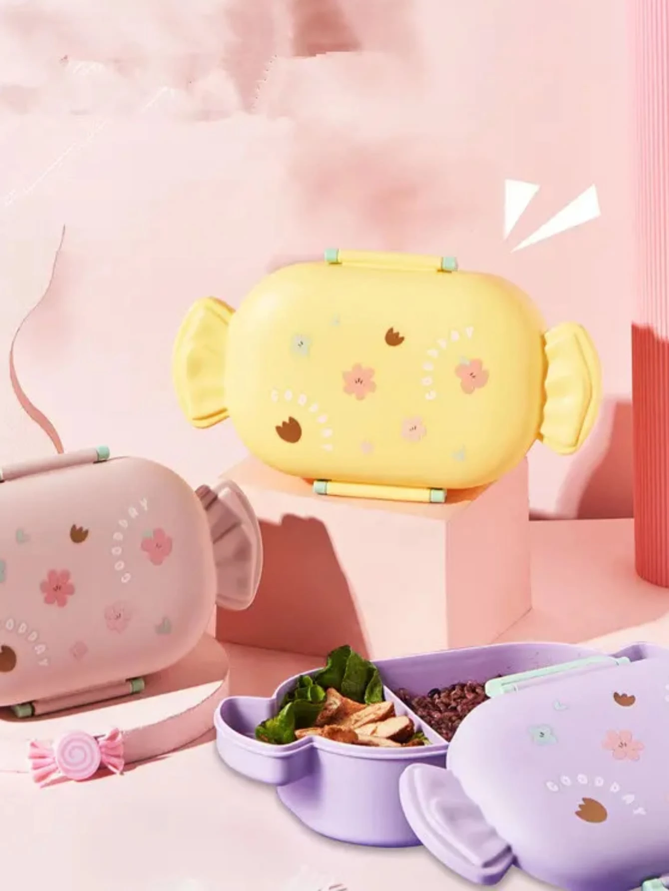 Topper Diseño Dulce Caramelo Lonchera Lunch box Bento con agarradera y ...