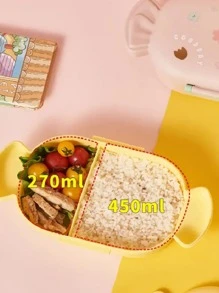 Topper Sweet Design Candy Lunch Box Lunch Box Bento With Handle And Cutlery Vacuum Sealed 2 Divisions 720ml School, Office, Work, Children, Students