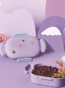 Topper Sweet Design Candy Lunch Box Lunch Box Bento With Handle And Cutlery Vacuum Sealed 2 Divisions 720ml School, Office, Work, Children, Students
