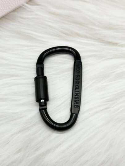 1 件 8 厘米加粗可锁 D 形登山扣，带钥匙圈螺丝锁，彩色航空铝合金男士汽车配件包饰背包学校可爱哥特 Y2k 圣诞礼物创意包挂绳带身份证夹汽车配件包饰