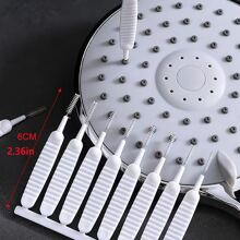 20pcs Mini Shower Cleaning Brush Shower Head Anti-clogging Nylon Brush Computer Keyboard Cleaner Phone Hole Dust Cleaning Tool - White - View 4