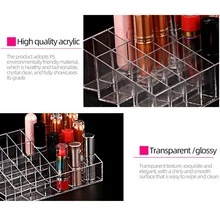 1pc 24-compartment Lipstick Organizer - Clear - View 5