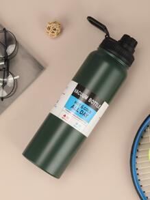 1 件防漏真空瓶和保温瓶，304 不锈钢太空杯大容量，适合健身、运动、户外、旅行、汽车水瓶返校 - 綠色 - 查看 3