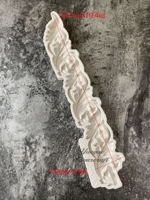 1入組精美雕刻矽膠模具 - 淺灰色 - 查看 3