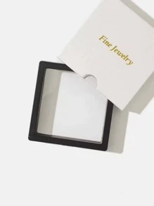 Simple Style S925 Sterling Silver Multi-color Rectangle Four-prong Geometric Jewelry Ring For Women - White - View 7