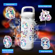 50入組/包可愛獨角獸貼紙,適用於吉他、滑板、水瓶、汽車保險桿、頭盔、滑雪板、筆記型電腦、手機殼、冰箱門、行李箱、機車、汽車配件、玩具禮物等場合。 - 彩色 - 查看 7