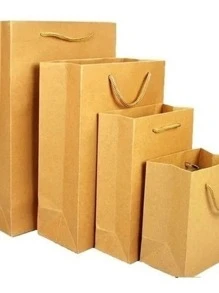 30 bolsas de regalo de papel kraft al por mayor, lote de bolsas de regalo de fiesta, bolsas de almacenamiento plegables