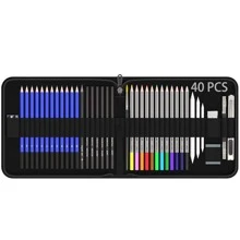 Drawing Pencil Set, 24/32/35/40 PCS Sketching Pencils And Drawing Kit Complete Artist Kit Including Graphite Pencils, Crayons, Pencil Sharpener And Eraser, Professional Drawing Pencil Set - Multicolor - View 9