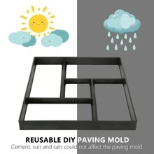 DIY Molde para haciendo cemento piso jardín camino haciendo Herramienta , reutilizable - 1 - Ver 2