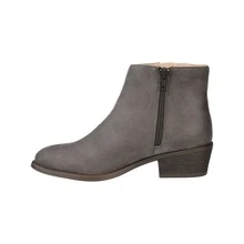Ankle Bootie Faux Suede - 灰色 - 查看 2
