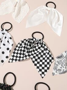 10入組深色流蘇髮圈，適用於髮型裝飾波希米亞風格