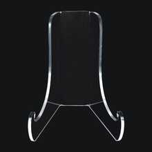 Soporte de plato de acrílico de ángulo de 60 grados, 2 piezas de caballete de exhibición de acrílico transparente de 3 pulgadas, soporte de tableta transparente para exhibición - transparente - Ver 7