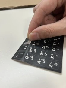 1 Stück Arabisch Tastatur Aufkleber Notizbuch mit Desktop Computer Knopf, Aufkleber mit