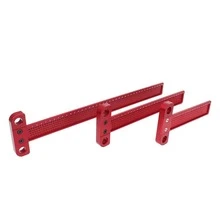 Woodworking Scribe 60-360mm T-type Ruler Hole Scribing ruler Aluminum alloy Line Drawing Marking Gauge DIY Measuring Tools - Red - View 8