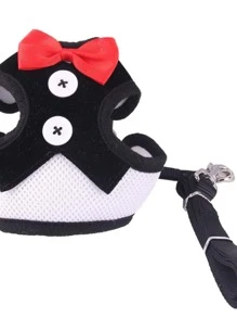 Correa para perros de mascota pecho arnés con trasero con tira para paseo medio con perros pequeños, perro de peluche con cadena,, cuerda, perro suministros