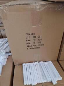 1入/12入白色心形空白紙扇,適用於歐式婚禮、diy派對用品、廣告、禮品等