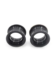 2 Silicone Flexível Afinar Double Flared Carne Túnel Orelha Plugues Medidor De Ouvido Expansor Maca Brincos Piercing De Orelha