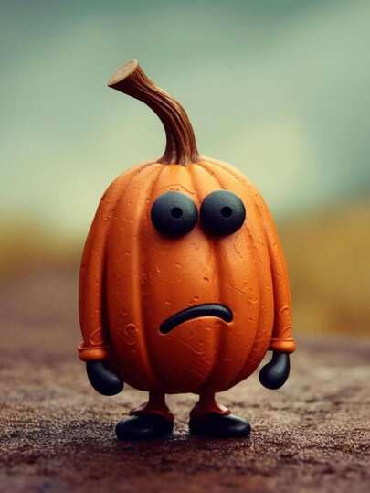 1pc Halloween Pumpkin Resin Craft Outdoor Decoration Home Decoration Ghost Party Props Best Gifts Birthday