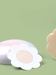 10入組裝一次性花朵形乳頭罩，具有防止乳頭輪廓功能