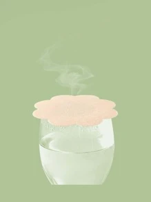 10入組裝一次性花朵形乳頭罩，具有防止乳頭輪廓功能