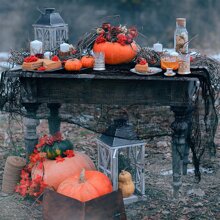 1pack/6pcs 76"X183" Black Horror Hanging Sheer Fabric Decor For Halloween Party, Haunted House DIY Decoration Fall Autumn,Christmas - Black - View 4