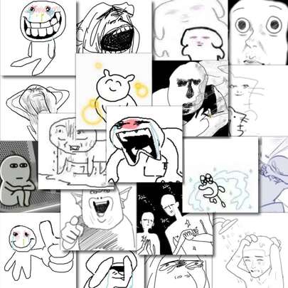 1 包 48 张搞笑表情贴纸