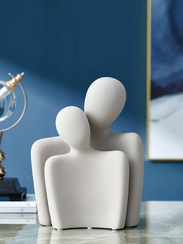 1pc Modern Abstract Art Hug Couple Inspired Minimalist Italian Style