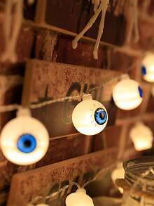 1入組1.5m長度眼球燈簾適用於節日,室內室外裝飾用品 - 彩色 - 查看 3