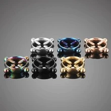 2入組/套女性假乳環盾杠鈴鋼身體鏈 - 金黃色 - 查看 5