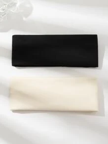 2pcs Women's Multicolor Cashmere Headband, Fashionable And Versatile, Suitable For Daily Wear - Multicolor - View 1