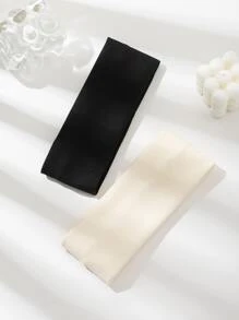 2pcs Women's Multicolor Cashmere Headband, Fashionable And Versatile, Suitable For Daily Wear - Multicolor - View 2