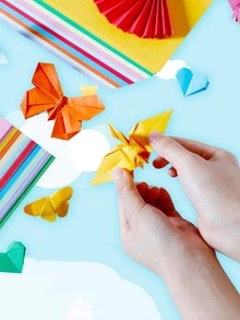 A4 tamaño color impresión papel & Copia el papel & Papel origami para Niños , 10 colores , 50 hojas - Multicolor - Ver 4