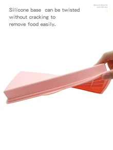 Bandeja congelador para comida de bebé, recipientes de almacenamiento de comida de silicona para bebés, bandejas de cubitos de hielo caseros - Rosa - Ver 5