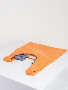 Orange Simple Large Capacity Tote Bag For Women, Suitable For Daily Life - Orange - View 5