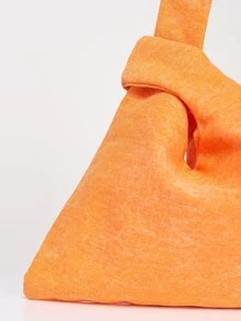 Orange Simple Large Capacity Tote Bag For Women, Suitable For Daily Life - Orange - View 3