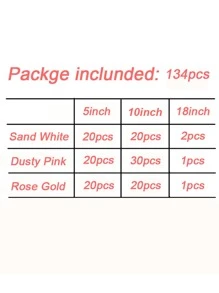 134 件复古粉红米色气球花环拱门套件婚礼生日派对装饰气球新娘送礼洗礼庆典， - 彩色 - 查看 3