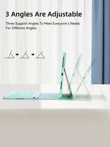 DANYCASE 适用于三星 Galaxy Tab A8 10.5 S6 Lite 10.4 S7 S8 11 S7 Plus S7 FE S8 Plus 12.4 保护壳带键盘平板电脑保护套 - 薄荷綠 - 查看 6