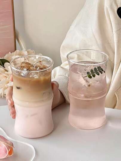 硼矽酸鹽玻璃竹杯冰美式拿鐵咖啡杯餐廳耐熱水飲具