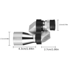 1pc Single Tube Mini Hd Corner Telescope - Light Grey - View 3