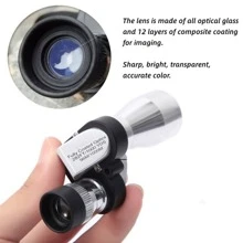 1pc Single Tube Mini Hd Corner Telescope - Light Grey - View 9