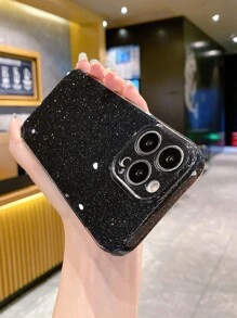 Glitter Phone Case - Black - View 1