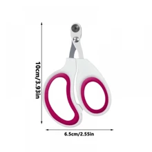1入組寵物指甲剪,鋒利的不銹鋼指甲剪,具備1孔/2孔,適用於剪狗貓鳥兔以及其他寵物的指甲,修剪寵物指甲而設計的理容工具,隨機顏色 - 彩色 - 查看 2