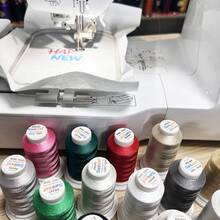 1 pieza Hilo de bordar multicolor alta resistencia poliéster para con bordado máquinas - PE029 - Ver 3