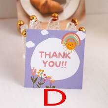 50 cái/gói Thiệp chúc mừng hình hoa hồng mini, có thể viết, tuyệt vời để trang trí hoa, ghi chú đóng gói quà tặng, v.v. Ngày lễ tình nhân trở lại trường - Nhiều màu - Xem 9