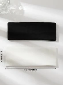 2入組女性彩色織物蝴蝶結頭帶,時尚和多用途適用於日常穿著 - 彩色 - 查看 4