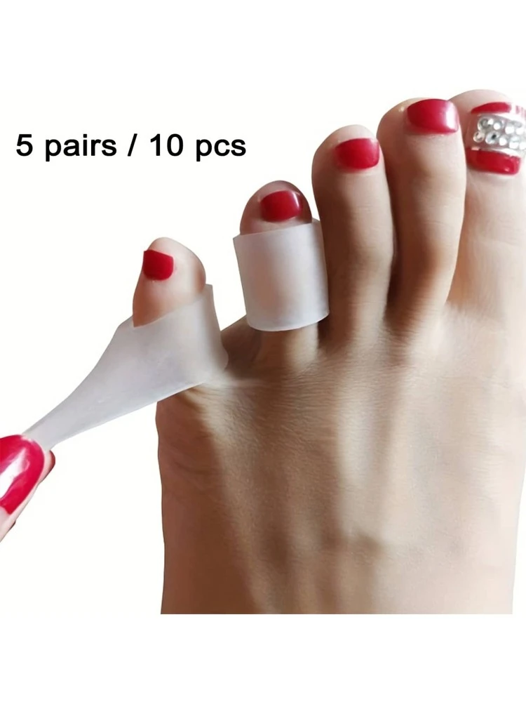 10pcs/Pack Toe Protector Sleeve, Anti-Friction Foot Toe Cover, Small Toe Cover, Foot Care Tools, Silicon Toe Tube, Thumb Care For Blisters, Hammer Toes, Corns,Makeup,Cheap,Room Decor,Vanity,Travel,Bedroom,Makeup Accessories,Puff,Makeup Blender,Powder Puff,Makeup Sponge,Cheap,Stocking Stuffers,Makeup,Makeup Tools,Cheap Stuff,Gifts,Gifts For Women,Christmas Gifts,Giveaways,Travel,Cheap Stuff,Travel Essential