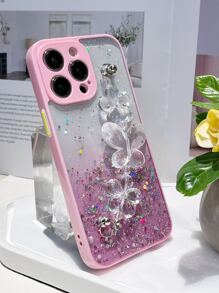 Coque De Téléphone Portable À Fleur Avec Dragonne